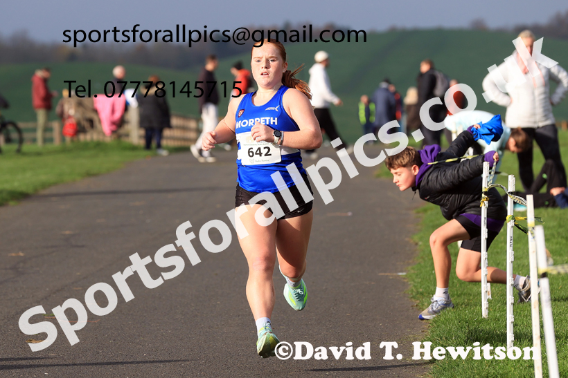Mens and Womens Under-17s and Under-20s 2025 Heaton Memorial 10k Road Race, Newcastle Town Moor, Sunday, November 9th. Photo: David T. Hewitson/Sports for All Pics
